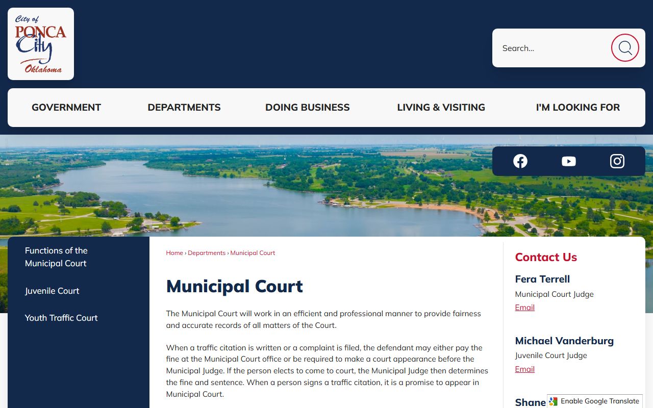 Kay County court records after arrest Ponca City municipal court warrants